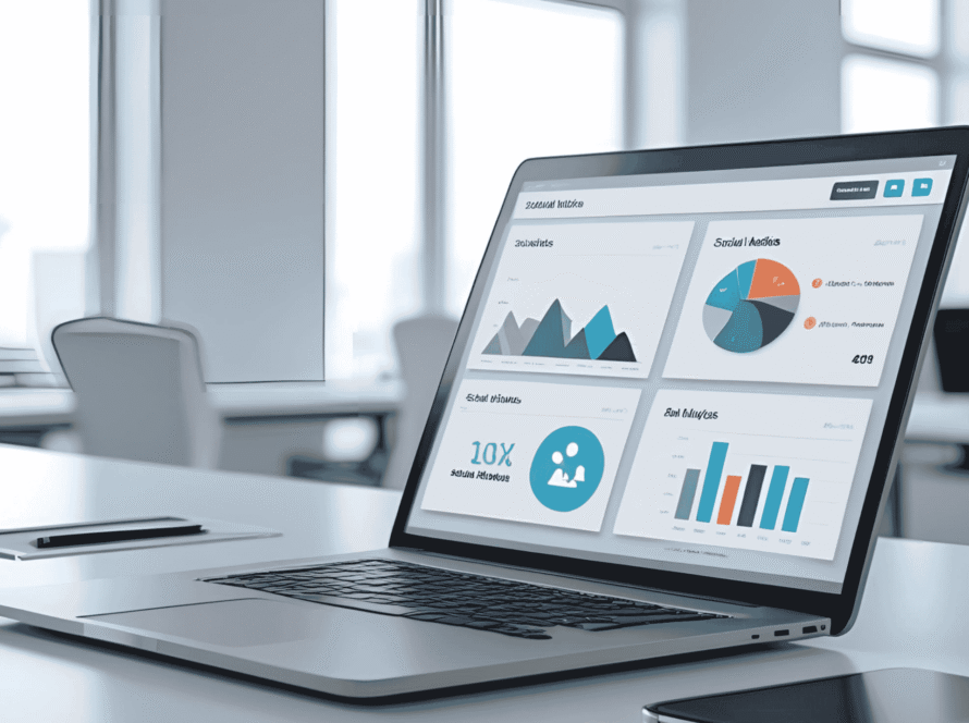 Digital marketing team at Flyhire Marketing analyzing customer data and trends for strategic market research